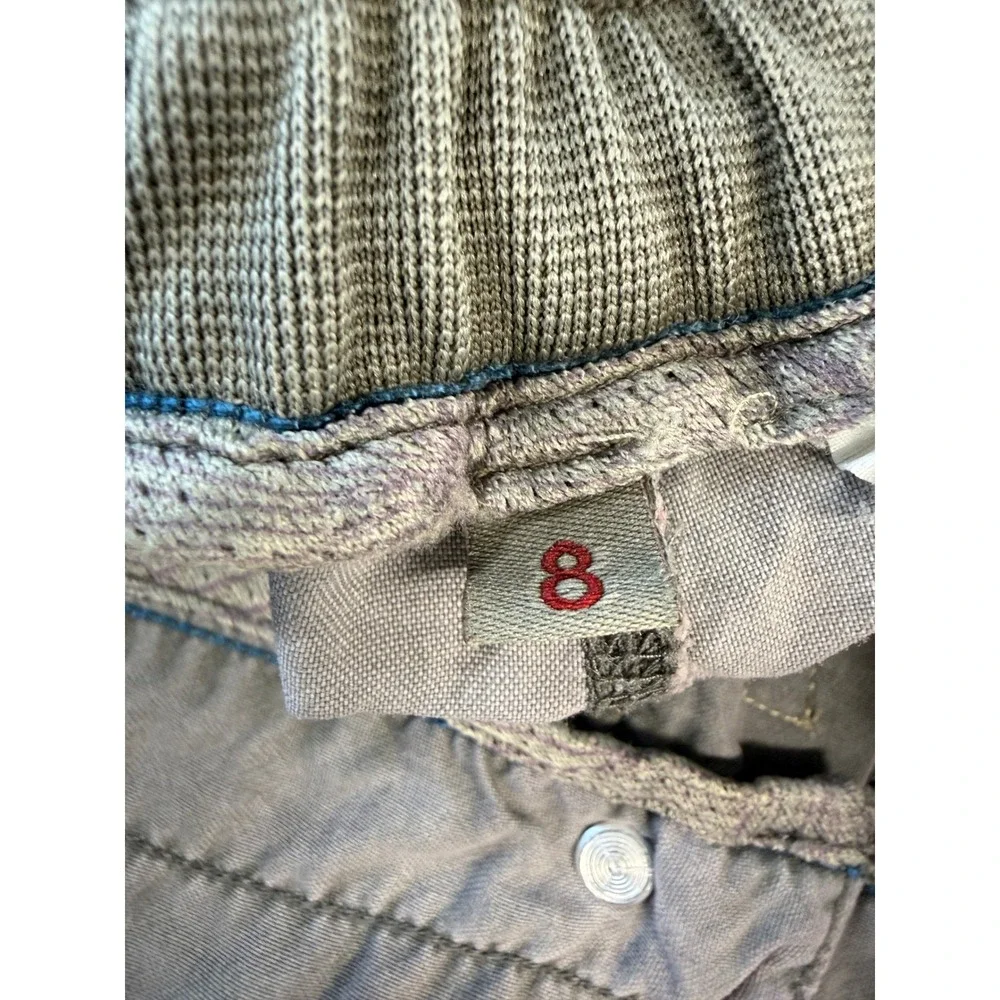 Gramicci Gray Cargo Capri Shorts Tie Dye Hem Gorpcore Hiking Utility Womens 31
